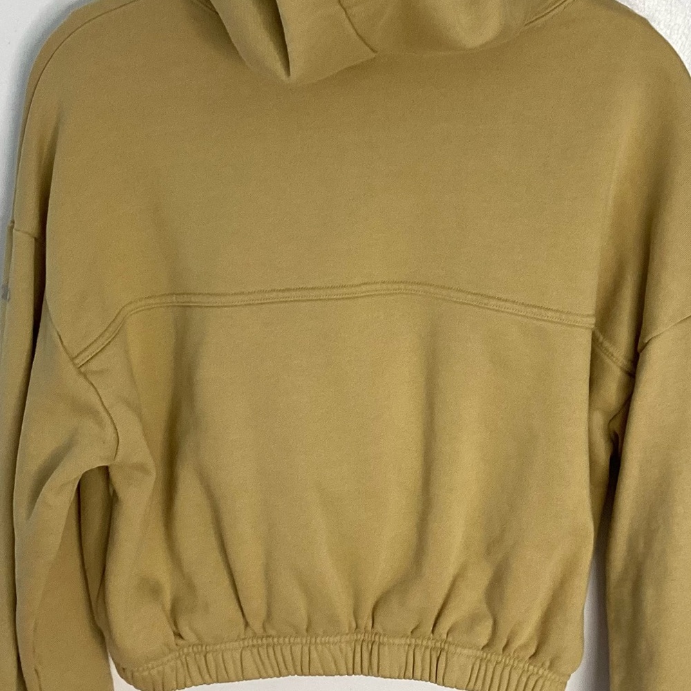ALO Stadium Half Zip Hoodie Jacket in Mustard Yellow M/L - Picture 6 of 8